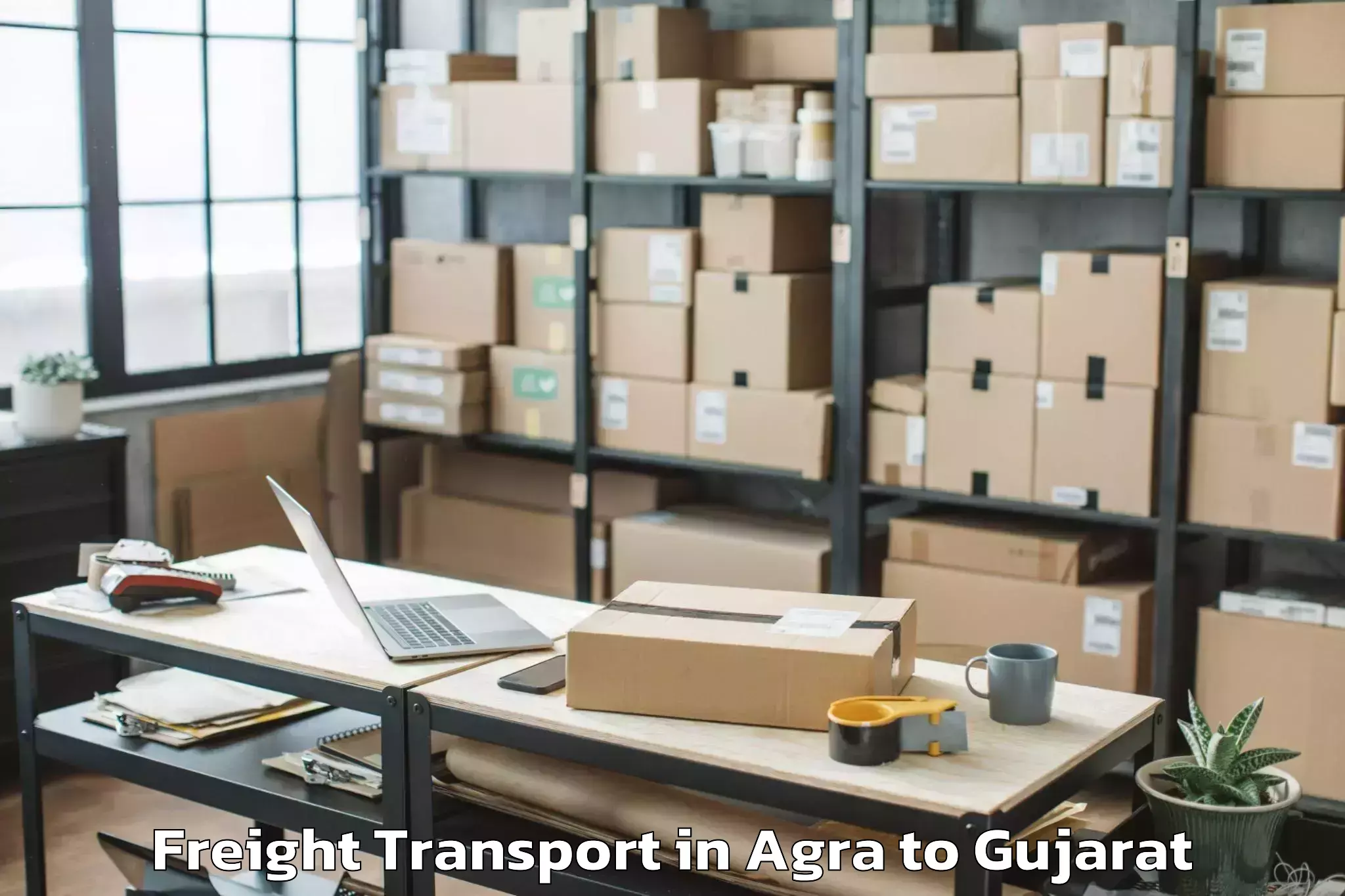 Reliable Agra to Navrachana University Vadodara Freight Transport